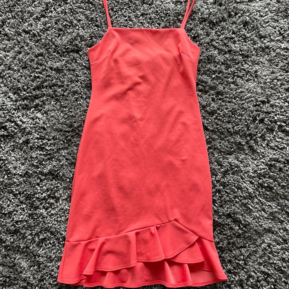 Sunset + Spring Coral Dress